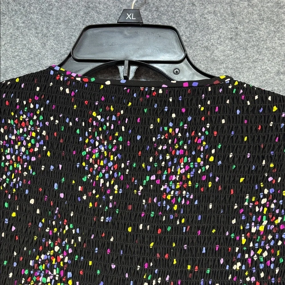 kate spade new york Confetti Pop Dress Size 2 Smocked Ruffle Tiered Colorful